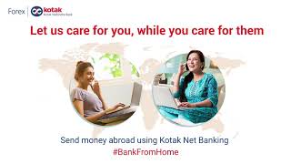 Send money abroad using Kotak Net Banking [upl. by Jillana]