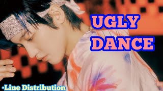 ONF  UGLY DANCE Line Distribution [upl. by Josepha]