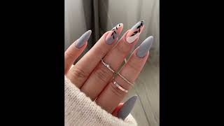 gray nails amazingandattractivenailartdesigns nail art design [upl. by Ymrej]