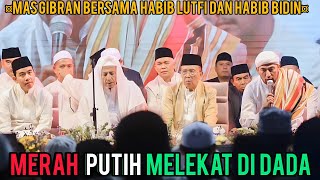 gibran menemani habib lutfiamphabib bidin az zahir di panggungMerah Putih Melekat Di DadaAz Zahir [upl. by Seltzer]