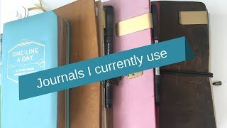 Journals Im Currently Using 2018 [upl. by Nylde243]