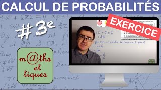 EXERCICE  Calculer une probabilités  Troisième [upl. by Bihas]