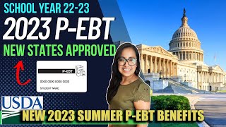 NEW 2023 PEBT UPDATE  4 STATES APPROVED amp NEW quotSUMMERquot PEBT announced by USDA [upl. by February462]