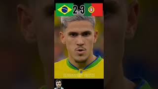 Brazil VS portugal FIFA world cup Imajinary penalty shoot out Highlights⚽🔥short viralfootballcr7 [upl. by Otrebireh]