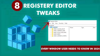 8 Registry Editor TWEAKS ✨Every Windows USER Needs to KNOW in 2024 [upl. by Attej]