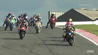 Pirelli National Superstock 1000 Championship Donington Park GP Race 1 [upl. by Uzial]