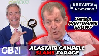 WATCH Alastair Campbells SEETHING rant after Nigel Farage scoops up Presenter award RIDICULOUS [upl. by Chretien730]