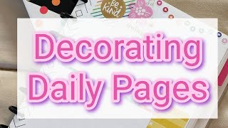 Decorating Happy Planner Daily Pages  planwithme [upl. by Xonel]