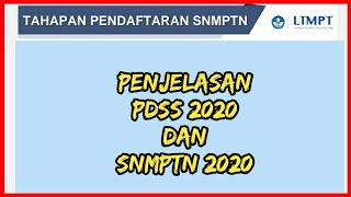 PDSS  SNMPTN TAHUN 2020 [upl. by Ahsiel]