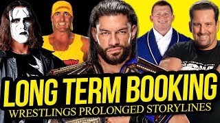 LONG TERM BOOKING  Wrestlings Prolonged Storylines [upl. by Azenav324]