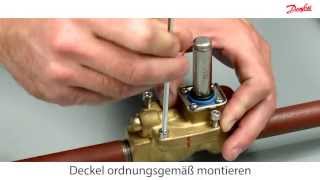 Montage eines Ersatzteilsets Danfoss EV220B NC Magnetventil [upl. by Asssilem]