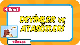 Deyimler ve Atasözleri 📙 4Sınıf Türkçe 2024 [upl. by Rozanne]