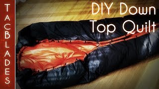 DIY Down Quilt  Underquilt 700g 7 C  25oz 20 F [upl. by Avraham16]