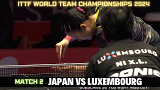 Miwa Harimoto vs Xia Lian Ni  ITTF World Team Table Tennis Championships Finals Busan 2024 [upl. by Kalila538]