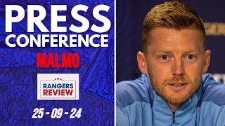 Malmo captain Christiansen on no VAR and Rangers rematch [upl. by Cowey480]