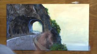 The Tunnel  Painting demonstration by Roger Bansemer [upl. by Horter9]