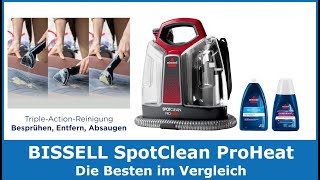 BISSELL SpotClean ProHeat Waschsauger Test Vergleich 2024 🥇 Testsieger von BISSELL [upl. by Kcinimod]