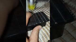 Stainless Steel Frets luthier electricguitar guitar asmr wood [upl. by Sifan]