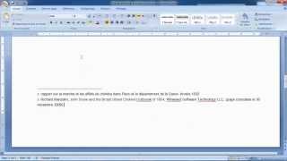 Comment insérer une note de bas de page dans Word 2007 [upl. by Yremogtnom]
