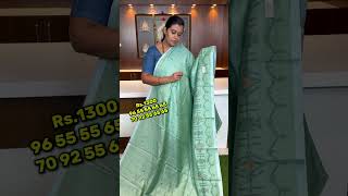 🔥🔥Premium Khadi silk saree 🔥🔥price 1300 🔥🔥Booking Number 9655556565 7092556565 🔥🔥 [upl. by Iddet703]