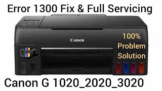 Canon G20203020 error 1300 Fix  Canon G202030201020 Paper Jam Problem Solution [upl. by Kcuhc]