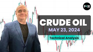 Crude Oil Daily Forecast and Technical Analysis for May 23 2024 by Chris Lewis for FX Empire [upl. by Elokin480]