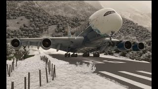 A380 Take off amp Landing at Lukla MSFS 2020 [upl. by Haeluj]