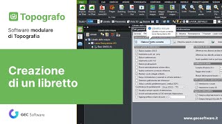 Topografo  Modulo T Creazione di un libretto [upl. by Sholeen]