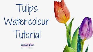 New Sketchbook Challenge  Watercolour Tulips  To Get You Started [upl. by Yerffoej826]