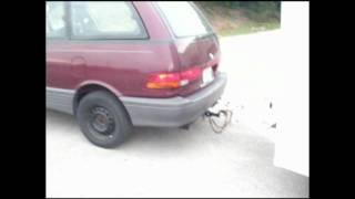 Toyota Previa Hitch Installation amp Trailer Towing [upl. by Hcurob]