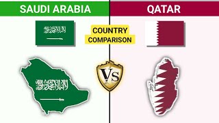 Saudi Arabia Vs Qatar Country Comparison [upl. by Meid]