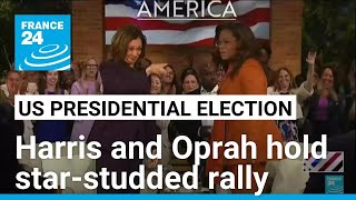 Harris and Oprah hold starstudded US election rally • FRANCE 24 English [upl. by Acile]