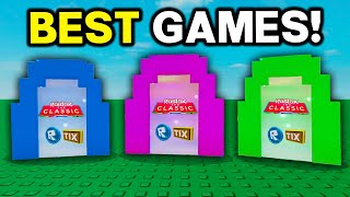 BEST GAMES in Roblox Classic Event [upl. by Aiyotal]