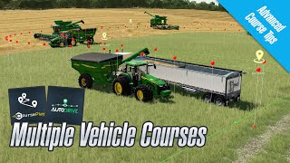 Multiple Combines and Auger Wagons  Courseplay and Autodrive Tutorial [upl. by Kragh]