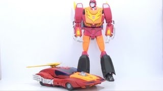 Video Review of the Transformers Masterpiece Rodimus Prime Hasbro version [upl. by Aninaig]