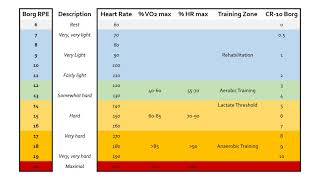 Borg RPE Scale  Fitness Training and Programming [upl. by Ellebyam]