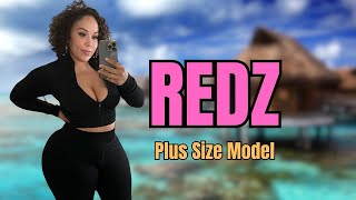 REDZ  Plus Size Model  Wiki Bio Facts and Body Positivity [upl. by Ydal]