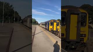 156487 arriving at Saltburn on the 19924 saltburn train trainspotting class156 [upl. by Enattirb]