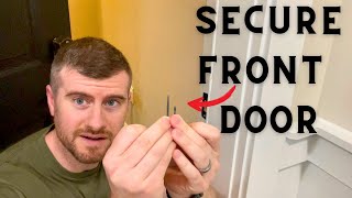 How Secure is Your Front Door SIMPLE Way To Secure Exterior Doors [upl. by Aggie]