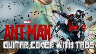 AntMan Theme Guitar Lesson Tutorial  How to play Marvel Metal [upl. by Zennas]