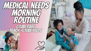 CALIS MEDICAL DAY ROUTINE MEDICAL NEEDS MORNING ROUTINE SPECIAL NEEDS PFEIFFER SYNDROME [upl. by Sandi]