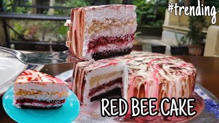 RED BEE CAKE■EID SPECIAL CAKE RECIPE■TRENDING CAKEShazmis world 😊 [upl. by Cogen]