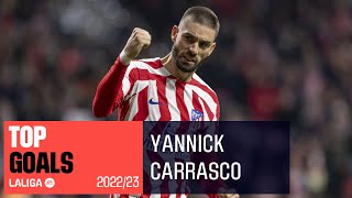 TOP GOLES Yannick Carrasco LaLiga 20222023 [upl. by Llennahs]