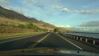 ラハイナ（Banyan Tree） から キヘイ（Kamaole Beach）までをドライブ ： Drive from Lahaina to Kihei  ぶらり旅ハワイ [upl. by Iene526]