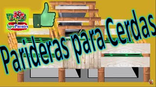 Parideras para cerdas [upl. by Niwhsa]