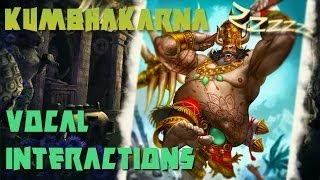 「SMITE」 Kumbhakarnas Vocal Interactions and Emotes [upl. by Yenttirb]