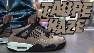 BEWARE  AIR JORDAN 4 TAUPE HAZE REVIEW AND ON FOOT IN 4K [upl. by Anwahsed875]