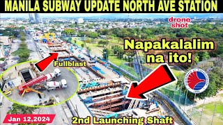 METRO MANILA SUBWAY UPDATE NORTH AVE STATIONJan 132024build3xbuild better more [upl. by Otecina536]