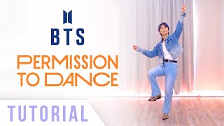 BTS  Permission to Dance Dance Tutorial Explanation and Mirrored  Ellen and Brian [upl. by Arrakat]