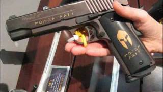 Sig Sauer 1911 Spartan SHOT Show 2012 [upl. by Dorin349]